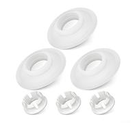 Lot de 3 joints de valve de chasse d'eau pour Ideal Standard SV01967, anneaux de rechange en silicone pour vanne de vidange, options blanches et noires pour réparation à domicile (blanc)
