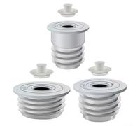 Lot de 3 joints de vidange pour évier de cuisine et canalisations de sol | Joint anti-odeur pour arrêter les mauvaises odeurs | Compatibilité habituelle pour tuyaux de vidange et tuyaux de vidange |