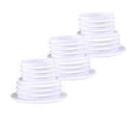 Lot de 3 joints désodorisants en silicone durable pour machine à laver, cuisine, salle de bain (blanc)
