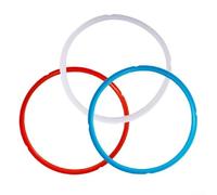 Lot de 3 joints d'étanchéité en silicone pour autocuiseur InstaPot - Rouge, transparent, bleu pour modèles 3QT, 6QT, 8QT (3QT)