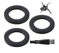 Lot de 3 Joints d'Étanchéité pour Couteau Hachoir Compatible avec Monsieur Cuisine Connect, Smart & Edition Plus - Bague de Rechange en Silicone Étanche pour Robot Culinaire (Gris)