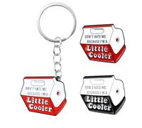 Lot de 3 jolies broches en émail pour chapeaux avec porte-clés, inscription « Don't hate me because I'm a Little Cooler Words », pour sacs à dos, sacs à dos, sacs à dos et sacs à dos, Small, Acier