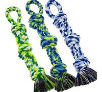 [Lot de 3] jouets en corde indestructibles pour chiens de grande et moyenne taille, jouets à mâcher agressifs pour chiens de grande et moyenne race, jouets à mâcher pour chien de grande race, jouets à