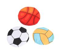 Lot de 3 jouets en peluche froissés remplis de menthe à chat de forme ronde pour jouer interactif en intérieur lorsque ce n'est pas le meilleur pour l'ennui pour les chatons qui jouent à la poursuite