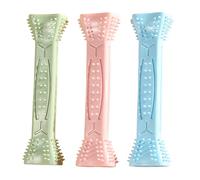 Lot de 3 jouets indestructibles de nettoyage des dents de chien pour mâcheurs agressifs, bâton osseux résistant aux morsures, tige de meulage pour soulager l'ennui, le bien-être des gencives, stimuler