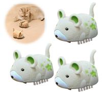 Lot de 3 Jouets interactifs électriques pour Chat et Souris, Mouvement Automatique pour éviter Les Obstacles, Jouets interactifs pour Chats avec Piles pour Que Les Chats puissent Courir