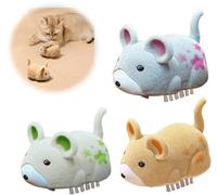 Lot de 3 Jouets interactifs électriques pour Chat et Souris, Mouvement Automatique pour éviter Les Obstacles, Jouets interactifs pour Chats avec Piles pour Que Les Chats puissent Courir