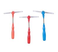 Lot de 3 jouets lumineux rotatifs, baguette lumineuse LED sûre et amusante avec musique, moulin à vent en plastique pour cadeaux de fête d'anniversaire pour enfants, jouets lumineux couleur al