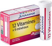 LOT DE 3 - JUVAMINE - 12 Vitamines & 9 Minéraux - 3 x 30 Comprimés Effervescents
