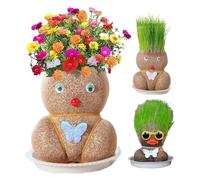 Lot de 3 kits de culture pour , tête d' , faites pousser votre propre tête d' pour , cadeau mignon et amusant pour homme, femme, enfant, d' fraîche pour la décoration