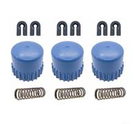 Lot de 3 kits de reconstruction pour bouton de bosse T25 avec ressort et œillet compatible avec les modèles de débroussailleuse GC2128C BC2128 GT228 et 79203