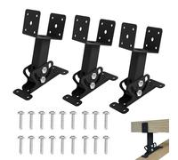 Lot de 3 kits de rehausseurs de toit réglables pour terrasse, kit de supports de toit pour pergola, supports de pergola robustes