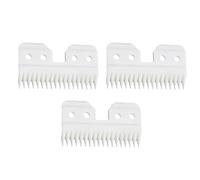 Lot de 3 lames de coupe en céramique à 18 dents pour tondeuse à cheveux Oster à alimentation rapide