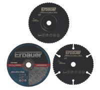 Lot de 3 lames de mini scie bois/métal/plastique 11mm Erbauer