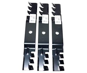 Lot de 3 lames de mulching de rechange résistantes fabriquées aux États-Unis pour John Deere M127500, M127673 ou M145476
