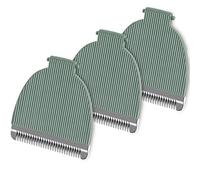 Lot de 3 lames de rechange compatibles avec tondeuse Meridian - Lames de rechange hygiéniques en céramique compatibles avec la tondeuse Meridian (Onyx et Sauge), vert