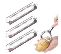 Lot De 3 Lames De Rechange,Econome Rechange Pour Éplucheur,Lames En Acier Inoxydable,Couteau À Crabe,Éplucheur Économique,Convient Aux Éplucheurs Professionnels Pièces,Convient Aux Érudits La Cuisine