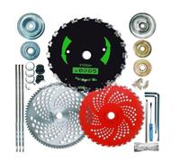 Lot de 3 lames de rechange en carbure de tungstène pour débroussailleuse - Pour scie circulaire et débroussailleuse (C)