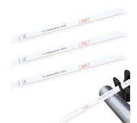 Lot de 3 lames de scie alternative de 30,5 cm pour une coupe rapide du métal, 10 à 14 TPI de 300 mm de long pour métaux, lames de scie alternative bimétallique pour scies recette Bosch, Dewalt, Makita