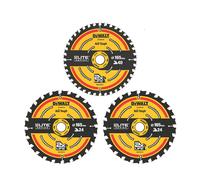 DeWalt DT10397 - Set de lames de scie (3pcs) - 165 x 20 x 24D x 24D x 40D - bois