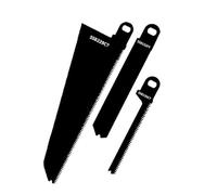 Lot de 3 lames de scie sabre en acier au carbone, lames de bois et plastique pour bois tendre, bois dur et plastique, compatibles avec les scies Black and Decker Piranha Scorpion