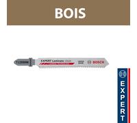 Lot de 3 lames de scie sauteuse 92 mm T 128 BHM Stratifié BOSCH