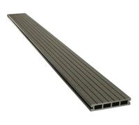 Lot de 3 lames de terrasse composite alvéolaires - Long: 2,4m - surface 1m² - Ardoise