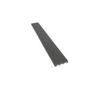 Lot de 3 lames de terrasse composite pleines - Long: 2,4m - 1m2- Gris foncé
