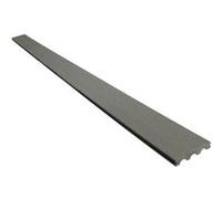 Lot de 3 lames de terrasse composite pleines - Long: 2,4m -1m2- Gris