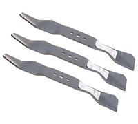 Lot de 3 lames de tondeuse à gazon de 39 cm compatibles avec Husqvarna Rider 15T 15TS 15V2 16 18 155 175 AWD PRO