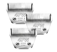 Lot de 3 lames de tondeuse à lame large 4FW pour toilettage d'animaux Andis
