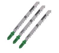 Lot de 3 lames pour scie sauteuse bois 100mm Erbauer
