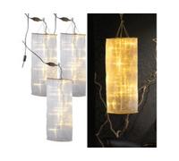 Lot de 3 lampes colonnes à LED - 60 cm Lunartec