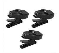 Lot de 3 lampes de lecture LED rechargeables à clipser - 3 modes de couleur - Col flexible sans scintillement - Pour la lecture, les voyages - Noir