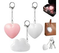 Lot de 3 lampes de poche LED avec capteur tactile, nuages, cœurs | Lampe de poche rechargeable pour sac à main, cadeau pratique pour petite amie, sœur, voyage