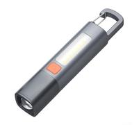 Lot de 3 lampes de poche LED compactes et portables de 1200 mAh avec faisceau zoomable, étanche IPX7, rechargeable par USB, avec modes de surbrillance, stroboscopique et lumière latérale COB pour