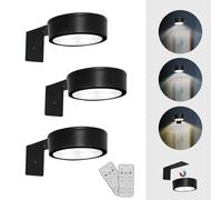 Lot de 3 lampes d'image, avec télécommande, affichage d'art LED alimenté par piles, éclairage de peinture avec 3 couleurs d'éclairage et intensité variable pour art, images, cibles, cadre photo et