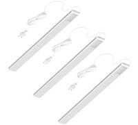 Lot de 3 lampes sous meuble Oktaplex Riva pour cuisine 57,5 cm 800 lm blanc neutre Éclairage de cuisine avec interrupteur 10,3 W 230 V Lampe sous meuble LED argent