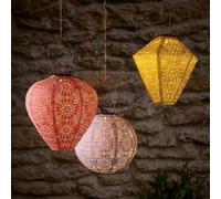 Lot de 3 Lampions Solaires Tyvek