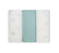 Lot De 3 Langes Bébé Motif Chats Vert TU