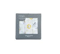 Lot De 3 Langes Coton Bio 70 X 70 Pluche Et Pompon - Sauthon Baby Deco