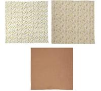 Lot De 3 Langes - Domiva - Honey Moon - Mousseline De Coton - Doux Et Respirants