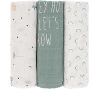 Lot de 3 langes en bambou vert d'eau garden explorer (80 x 80 cm)