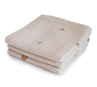 Lot de 3 langes en coton bio