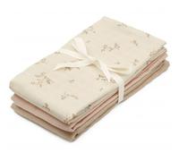 Lot de 3 langes en coton bio Ashley (70 x 70 cm)