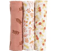 Lot de 3 langes en coton bio Esmée (70 x 70 cm)