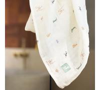 Lot de 3 langes en coton Jungle Jambo (70 x 70 cm)
