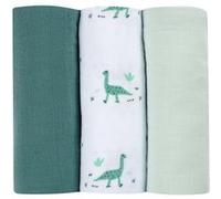 Lot de 3 langes en coton Jurassique/Vert JURASSIQUE / VE G