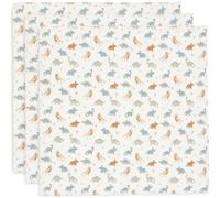 Lot de 3 langes en coton Roarsome (70 x 70 cm)