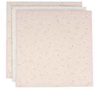 Jollein Langes bébé - Pretty Picnic - 70 x 70 cm - lot de 3-100% coton - langes bébé - certifiés OEKO-TEX